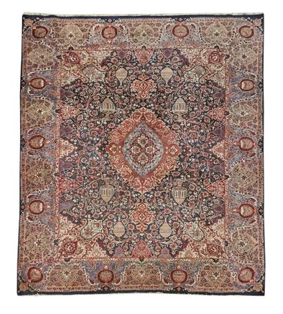 Tapis Mesched (chaîne et trame en coton,...