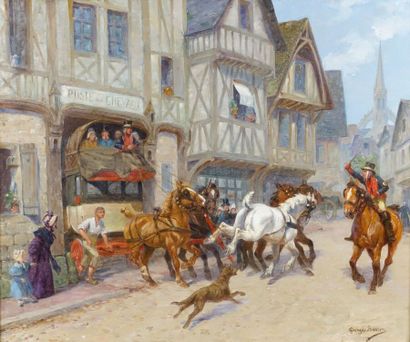 Georges BUSSON (1859-1933)

Poste aux chevaux...