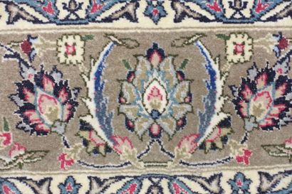 Tapis Tebriz (chaîne et trame en coton, velours...
