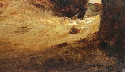 Attribué à Antoine-Louis MANCEAUX (1862-1939)

Scène...
