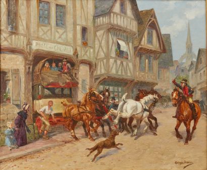 Georges BUSSON (1859-1933)

Poste aux chevaux...