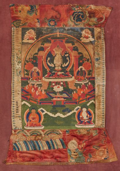 TIBET - XIXe siècle

Thangka, détrempe sur...