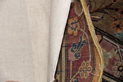 Tapis Tebriz en soie, Nord-Ouest de la Perse,...