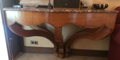 Console d'applique en bois naturel, la ceinture...