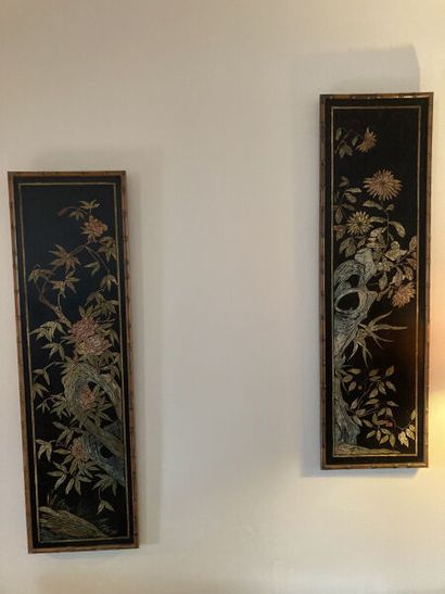EXTRÊME-ORIENT

Paire de panneaux en bois...