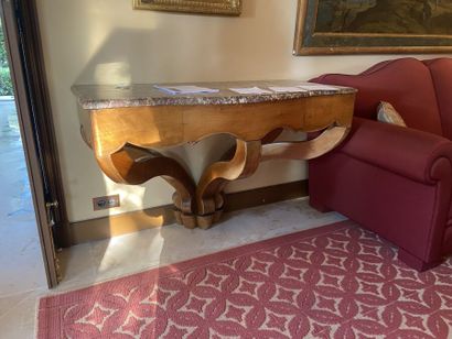 Console d'applique en bois naturel, la ceinture...