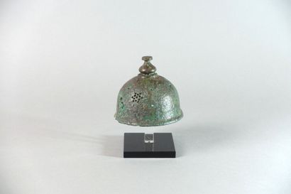 Couvercle de brûle-parfum en bronze patiné...
