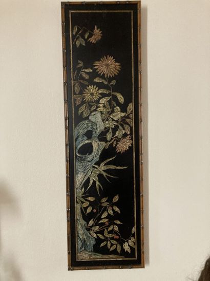 JAPON, Meiji

Suite de cinq panneaux en bois...