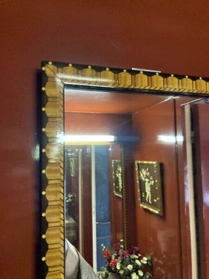 Paire de miroirs à cadre rectangulaire en...