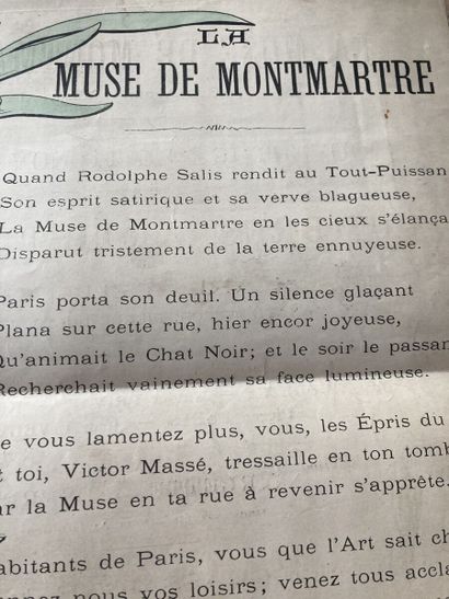 Affiche La Muse de Montmartre - 6 rue Victor...