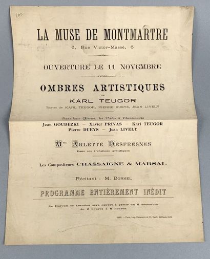 Affiche La Muse de Montmartre - 6 rue Victor...