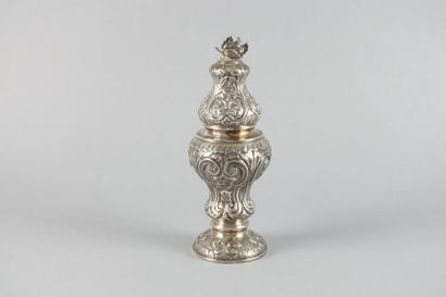 Brûle-parfum en argent 935 millièmes de forme...