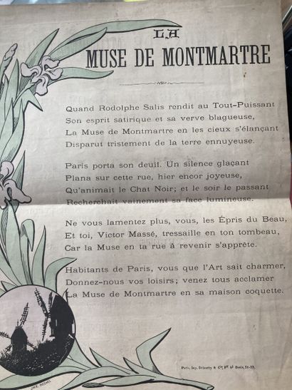 Affiche La Muse de Montmartre - 6 rue Victor...