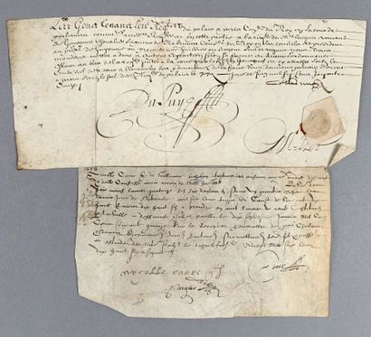 Lot de trois lettres anciennes

(Papier jauni,...
