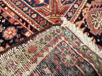 Heriz carpet (cotton warp and weft, wool...