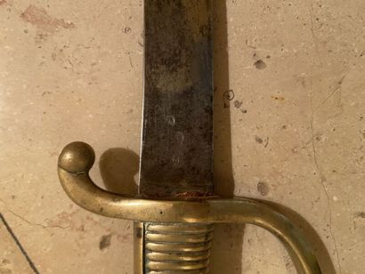 Sabre lighter model An XI. 
Bronze handle,...