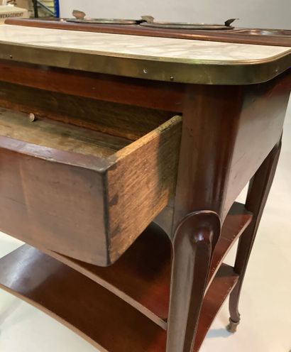 Table rafraichissoir in solid mahogany, the...