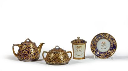 RUSSIA
Part of a porcelain tea service composed...