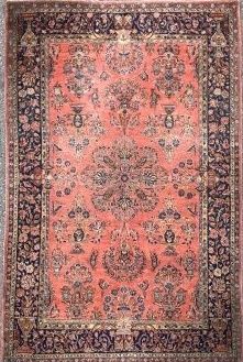 Keschan carpet (cotton warp and weft, wool...