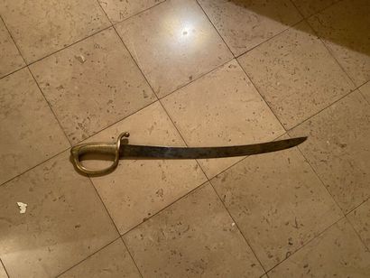 Sabre lighter model An XI. 
Bronze handle,...
