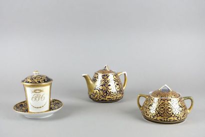 RUSSIA
Part of a porcelain tea service composed...