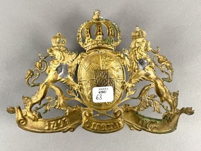 Two coppersmiths: 
- Plate of sabretache...