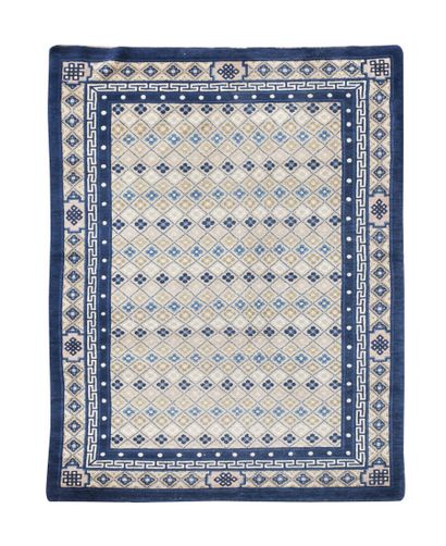 Chinese carpet (warp, weft and wool pile),...