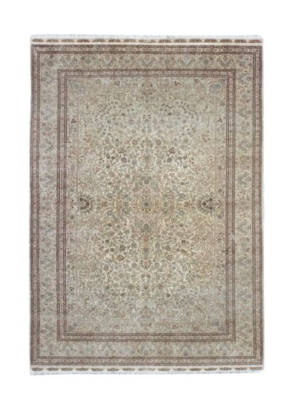 Sino-Hereke silk carpet (warp, weft and silk...