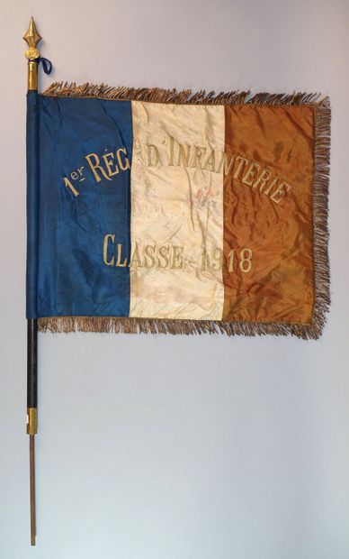 Small flag of the class 1918 of the 1st Infantry...