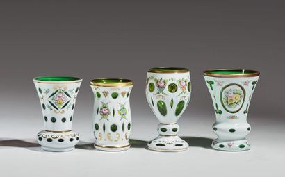 BOHÊME
Suite of three vases and a cup on...