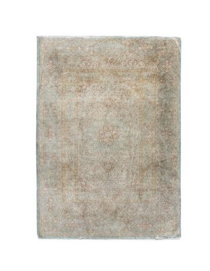 Silk Tebriz carpet (warp, weft and silk pile),...