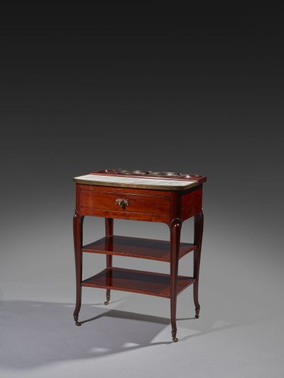 Table rafraichissoir in solid mahogany, the...