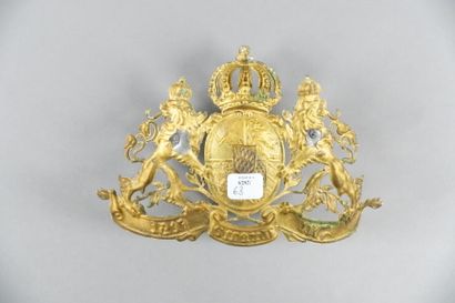 Two coppersmiths: 
- Plate of sabretache...