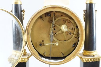 White marble, black marble and gilt bronze...