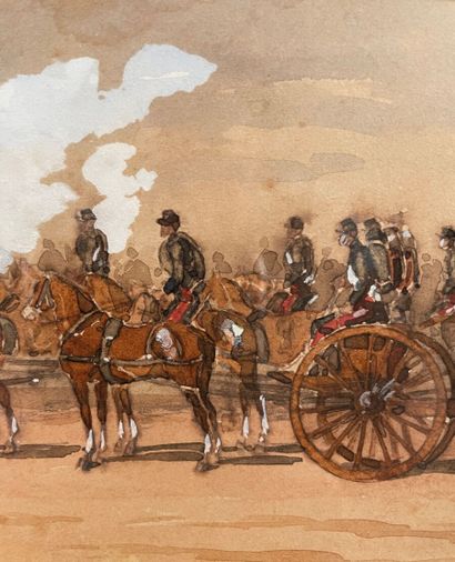 Édouard DETAILLE (1848-1912)
Cavaliers and...