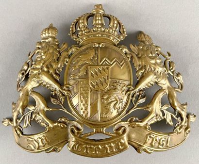 Two coppersmiths: 
- Plate of sabretache...