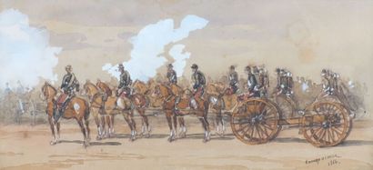 Édouard DETAILLE (1848-1912)
Cavaliers and...