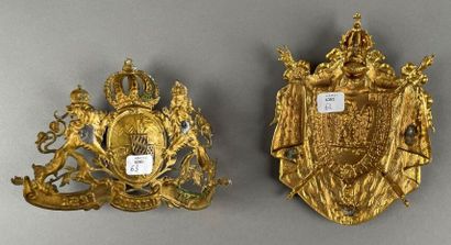 Two coppersmiths: 
- Plate of sabretache...