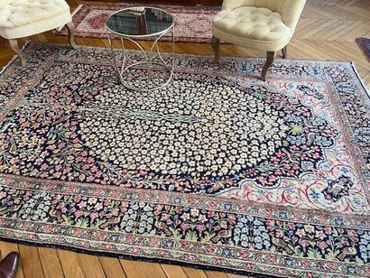 Kirman Laver carpet (cotton warp and weft,...