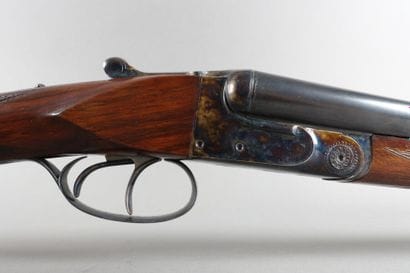 Shotgun, two shots, caliber 20-65, extractor....