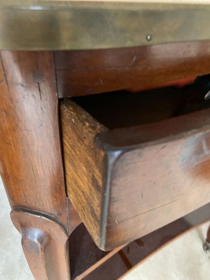 Table rafraichissoir in solid mahogany, the...