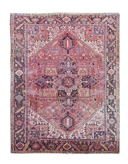 Heriz carpet (cotton warp and weft, wool...