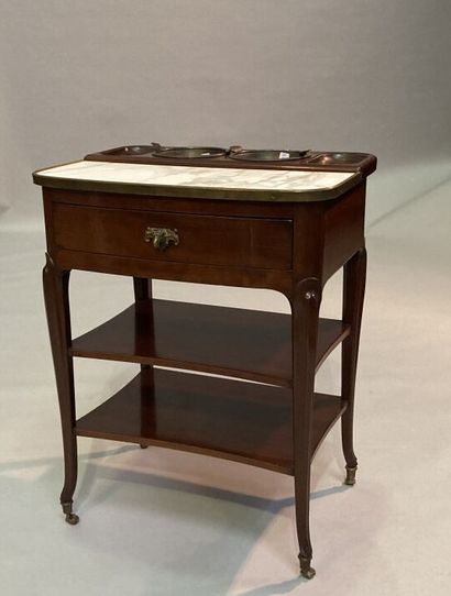 Table rafraichissoir in solid mahogany, the...
