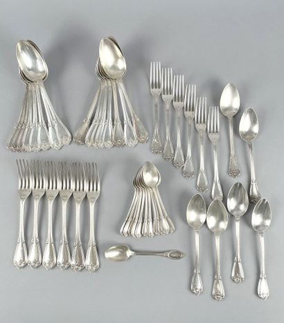 Partie de ménagère en argent 950 millièmes,...