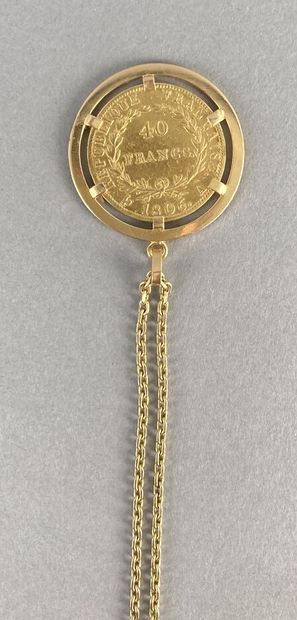 Collier articulé en or jaune 750 millièmes,...