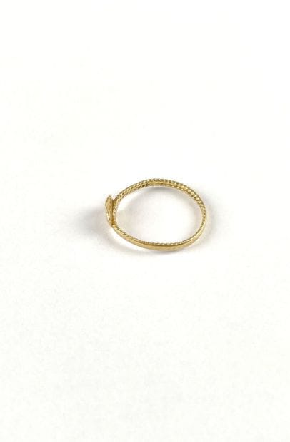 Bague de foi en or jaune 750 millièmes gravé...