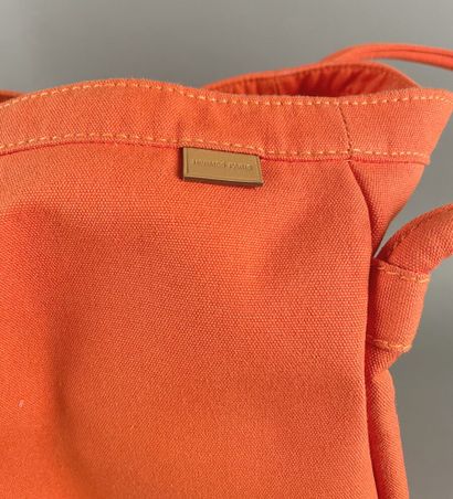 HERMÈS Paris
Sac en coton orange, double...