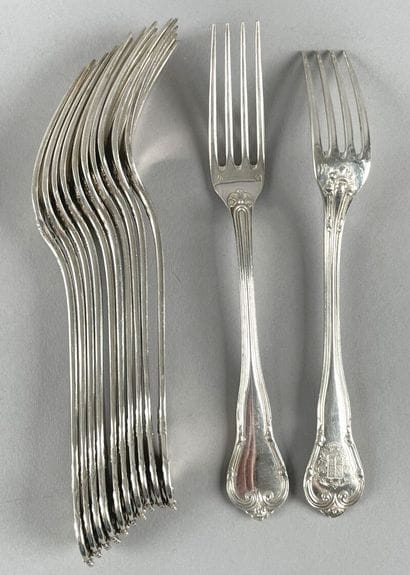 Partie de ménagère en argent 950 millièmes,...