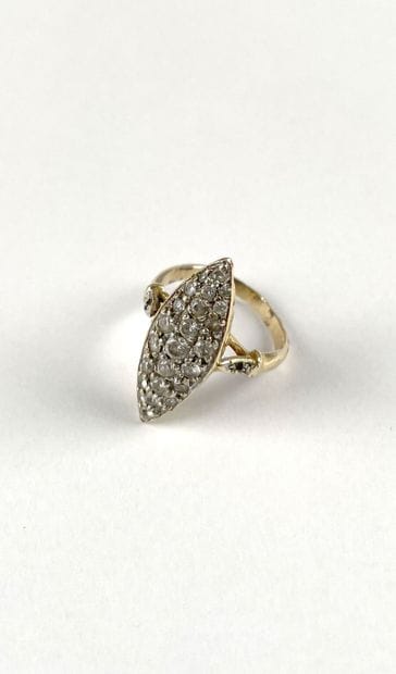 Bague de foi en or jaune 750 millièmes gravé...
