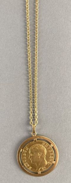 Collier articulé en or jaune 750 millièmes,...